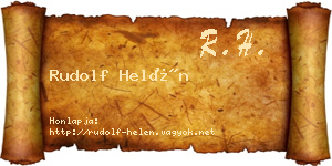 Rudolf Helén névjegykártya